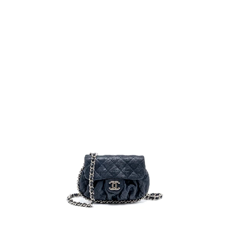 Chanel Colorful Handbag for Spring OutfitsChanel Mini Round Flap Bag With Chain Aged Calfskin Navy SHW