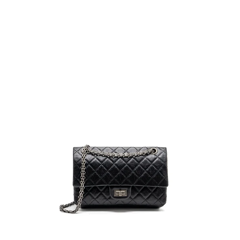 Chanel Limited Edition Handbag for CollectorsChanel Small 2.55 Reissue Flap Bag Aged Calfskin Black Ruthenium Hardware(Microchip)