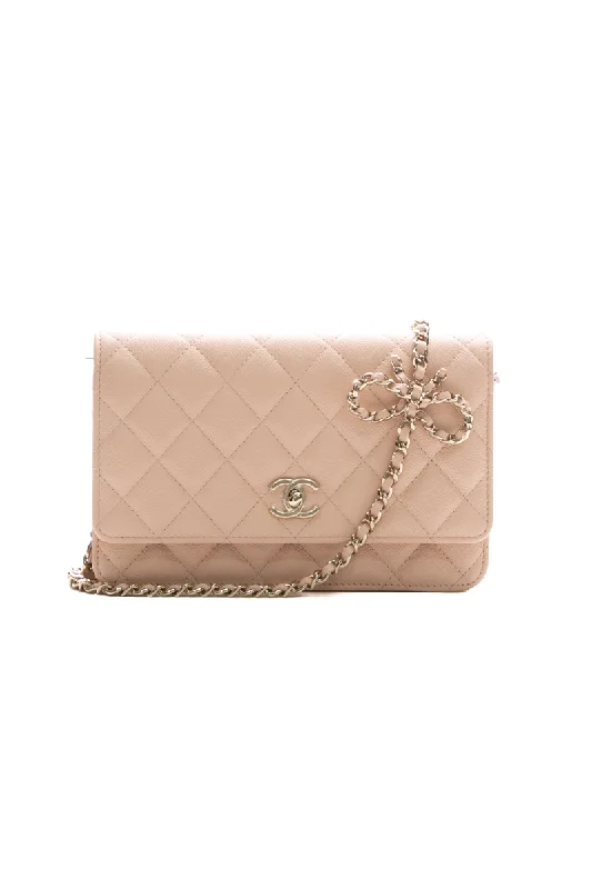 Chanel Luxury Handbag for High - End EventsBow Wallet on Chain