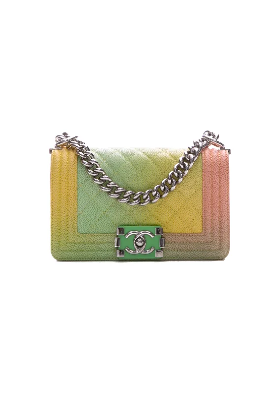 Chanel Vintage Inspired Handbag for Retro LoversCuba Rainbow Small Boy Bag