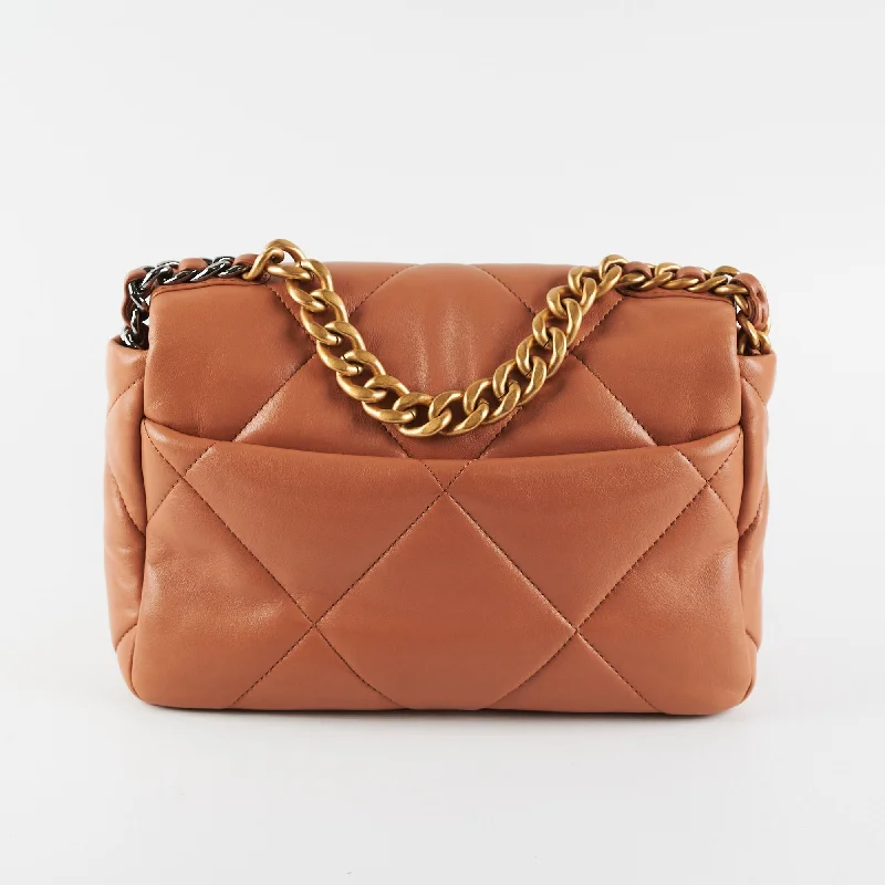 Chanel Lightweight Handbag for Daily ErrandsChanel 19 Small Caramel 21P (Microchip)