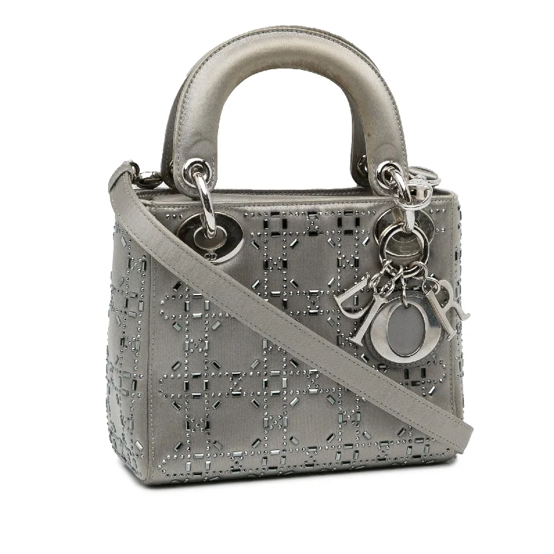 Fashion - forward Christian Dior tote bags for the modern womanDior Mini Crystal-Embellished Satin Lady Dior (s77LCa)