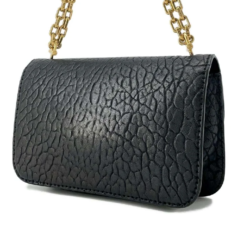 Christian Dior Saddle bags with a studded trim for a bold lookDior Addict 2WAY ChainShoulder Bag Black Leather