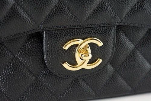 Chanel All - Match Handbag for Versatile StylingChanel Bag Maxi Coveted Black Caviar Leather Gold Hardware