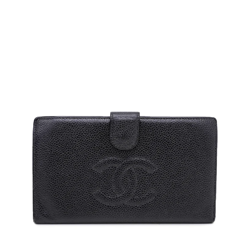 Chanel Medium Tote Bag for Office LadiesChanel Black CC Timeless French Wallet