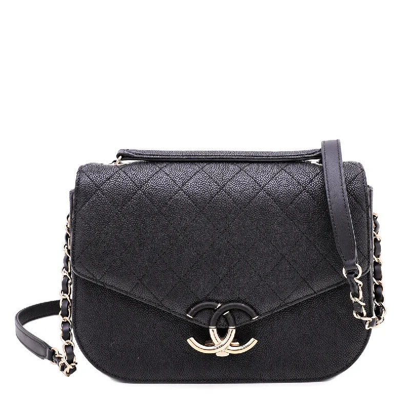 Chanel New Arrival Handbag with Gold HardwareChanel Black Coco Cuba Top Handle Medium Flap Bag