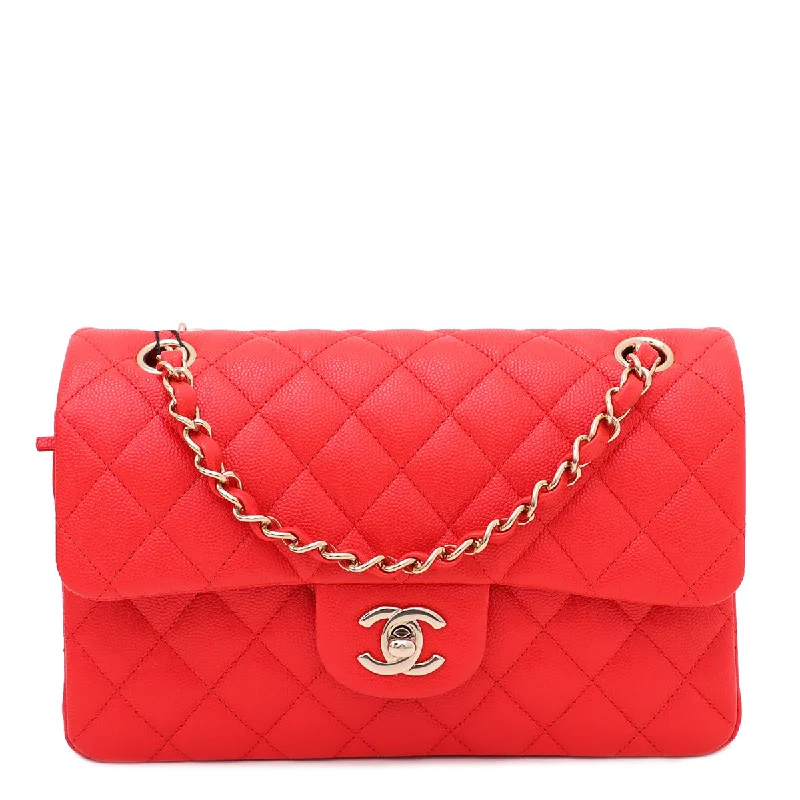 Chanel All - Match Handbag for Versatile StylingChanel Red CC Classic Double Flap Small Bag