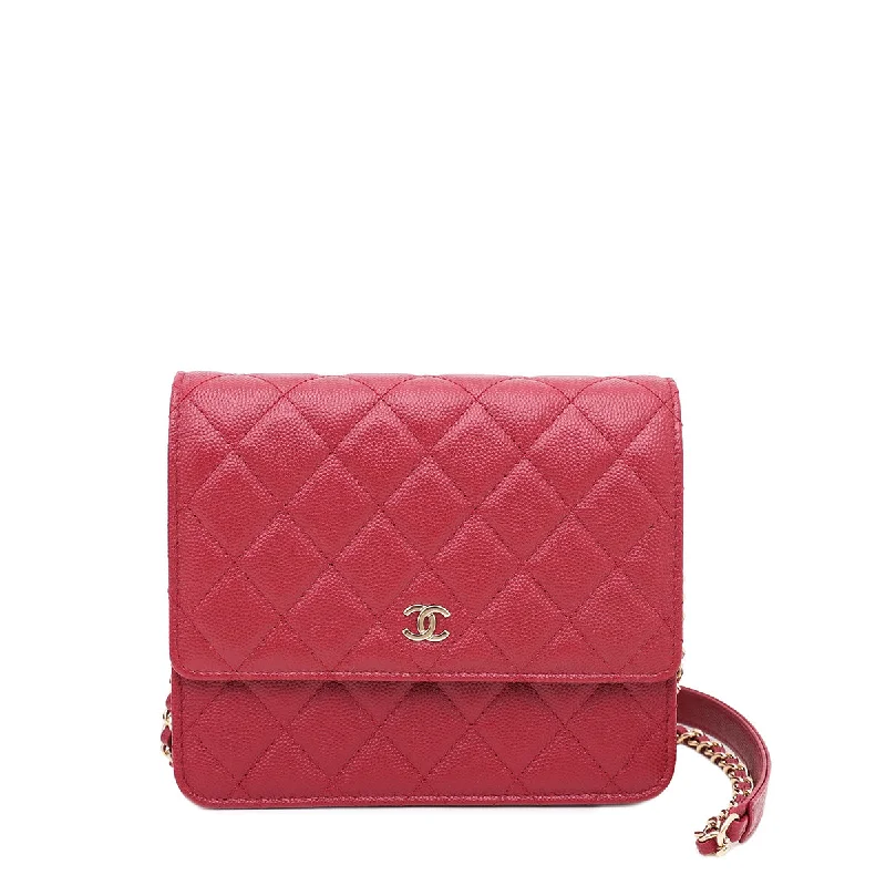 Chanel Lightweight Handbag for Daily ErrandsChanel Red Square Wallet On Chain