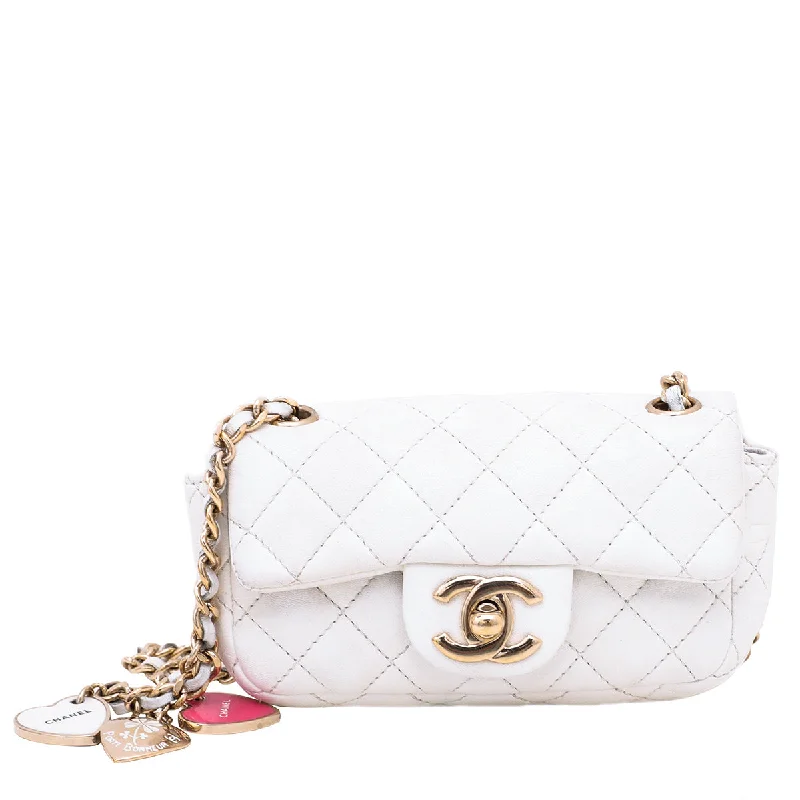 Chanel Black Handbag for Business MeetingsChanel White CC Valentine's Day Extra Mini Flap Bag