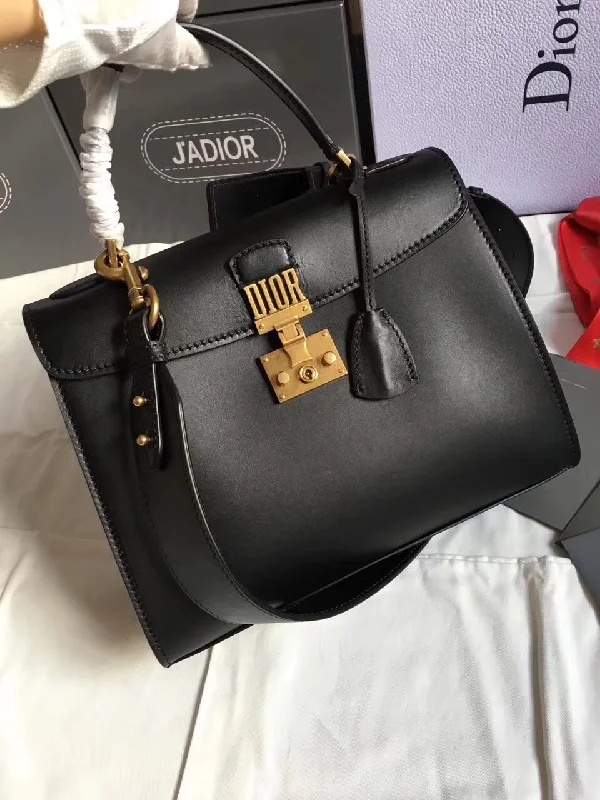 Stylish Christian Dior shoulder bags with a tassel - adorned zipperDior DiorAddict Tote Bag In Black Calfskin